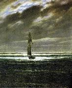 Caspar David Friedrich Seascape by Moonlight, also known as Seapiece by Moonlight oil on canvas